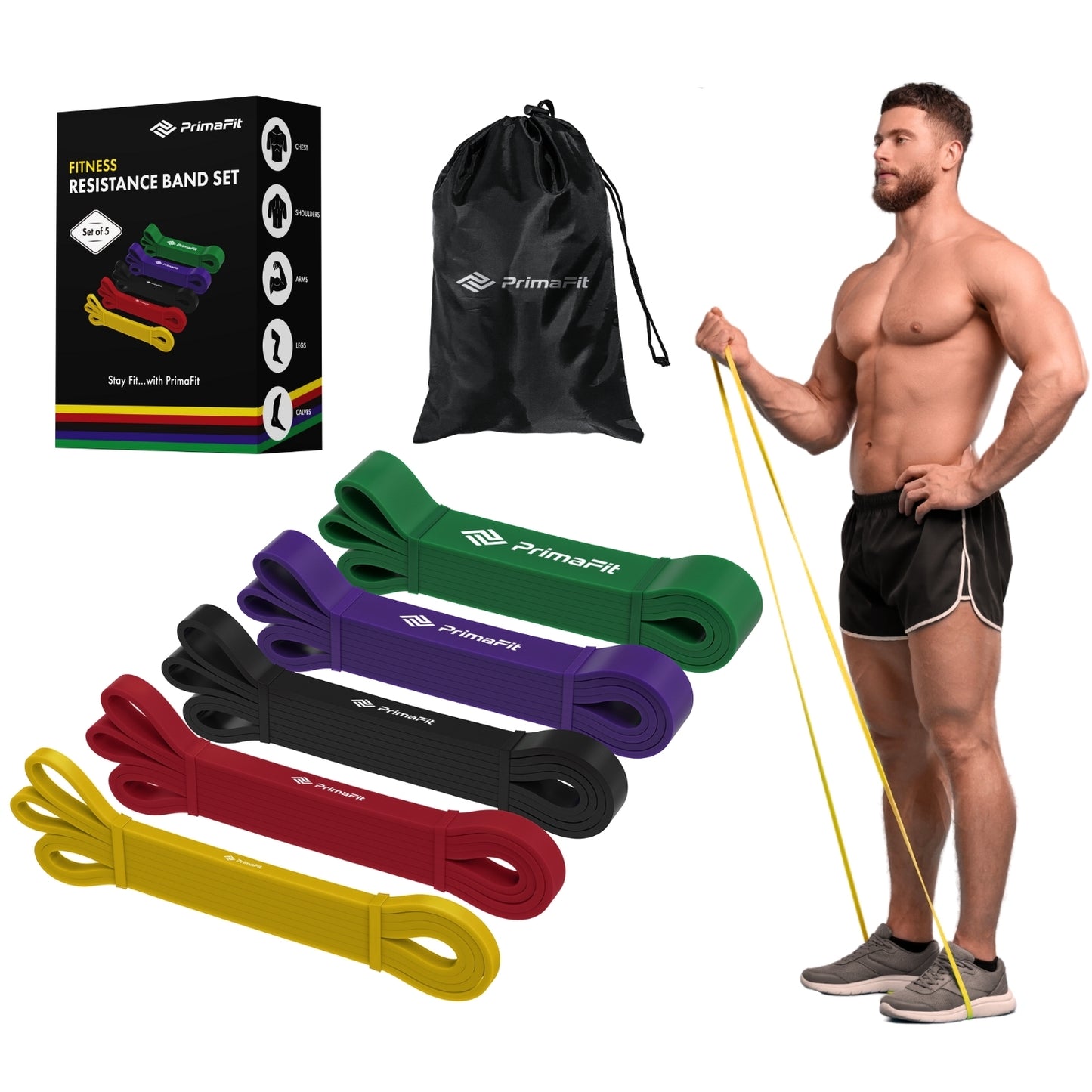 PrimaFit Resistance Bands (5-Pack)